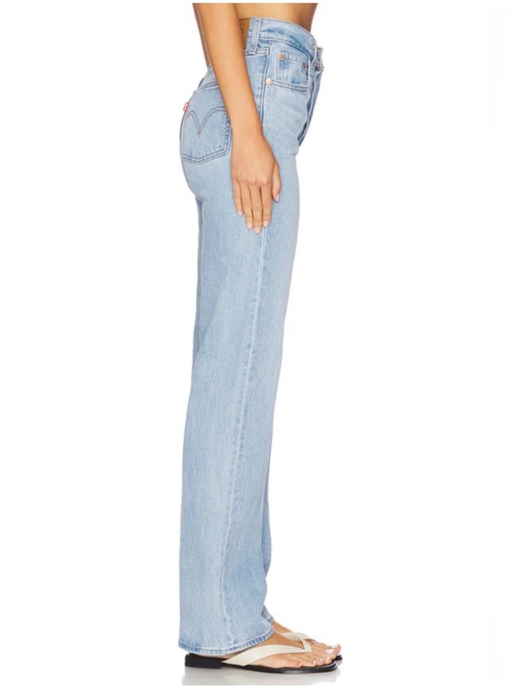Levi’s Ribcage Straight Jeans Light Wash Size 27